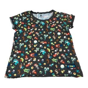 Disney Pixar Park All Over Character Blouse